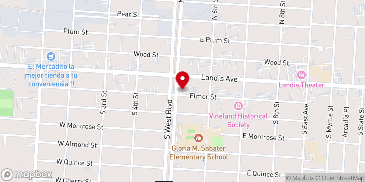 Map showing location of Cornerstone Community Church