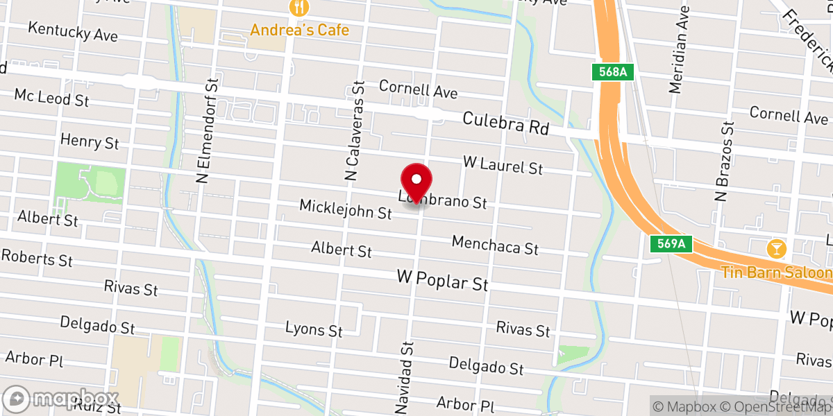 Map showing location of Sanford Chapel United Methodist Church