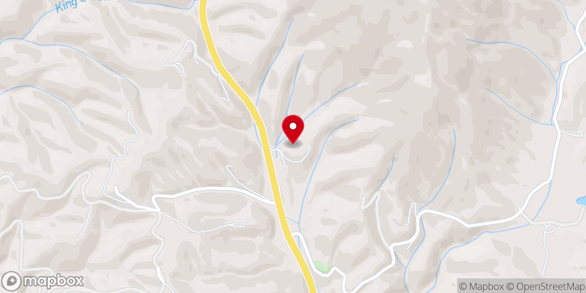 Map showing location of Hopewell Church