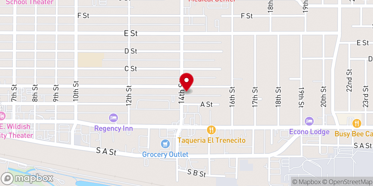 Map showing location of United Pentecostal Church