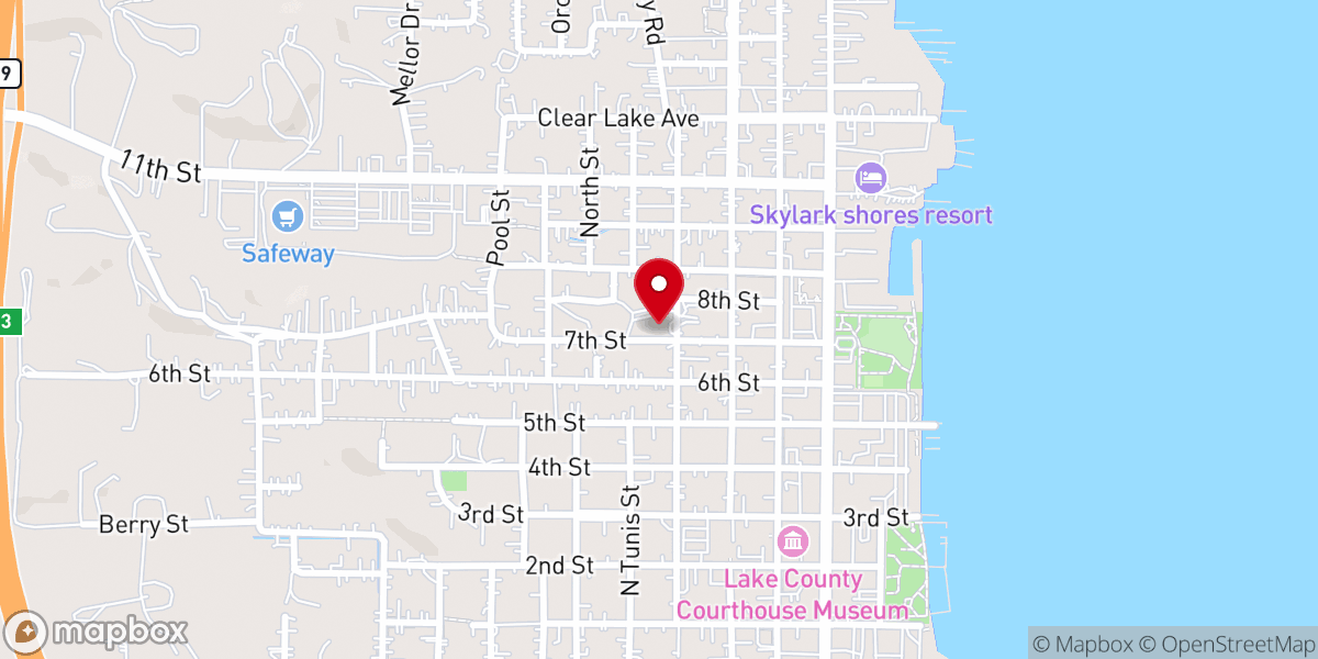 Map showing location of United Christian Parish - Food Distribution Center