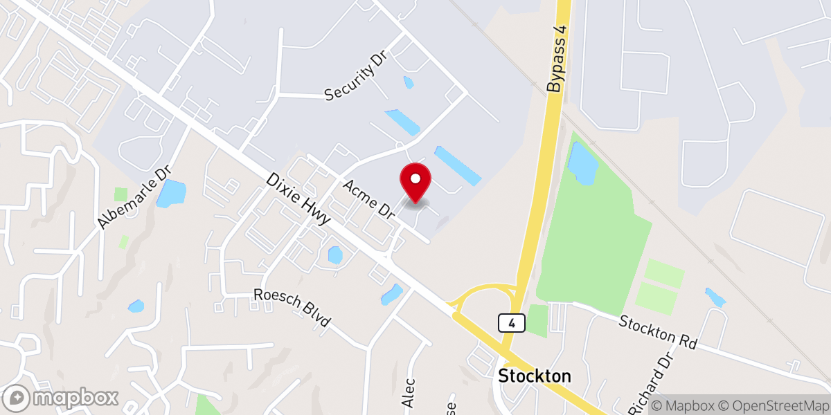Map showing location of Greater Harvest Church