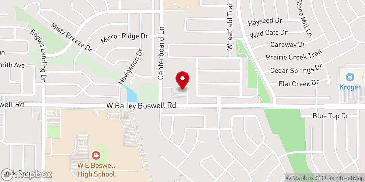 Map showing location of Eagles View Church