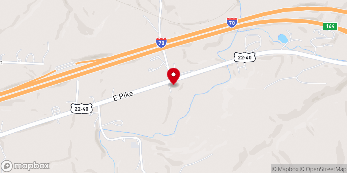 Map showing location of East 40 Church of Christ