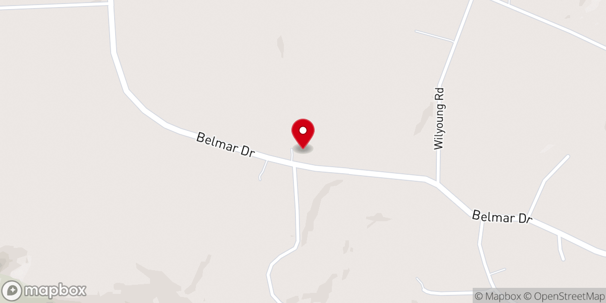 Map showing location of East Grove Church