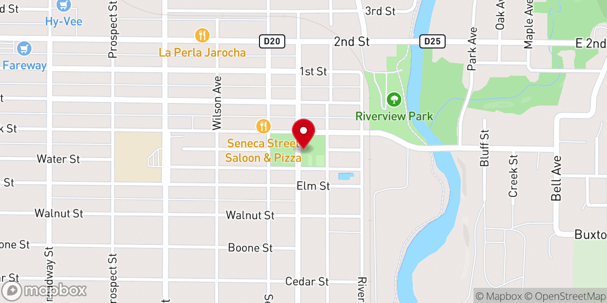 Map showing location of East Twin Park