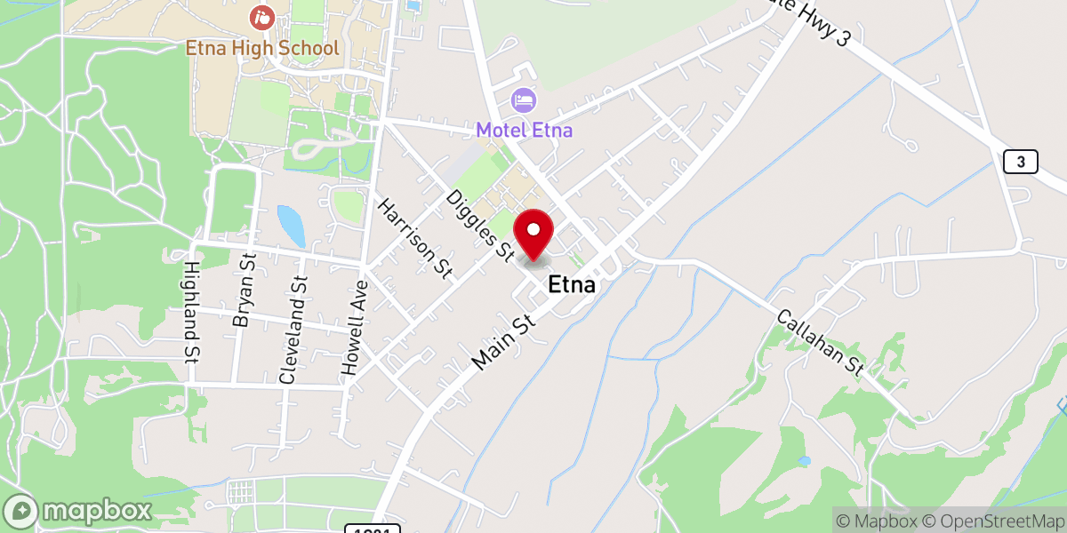 Map showing location of Eastern Christian Supply Co