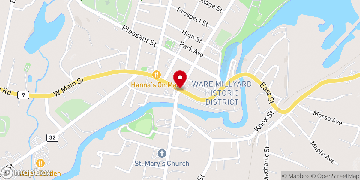 Map showing location of Hardwick, MA 01082