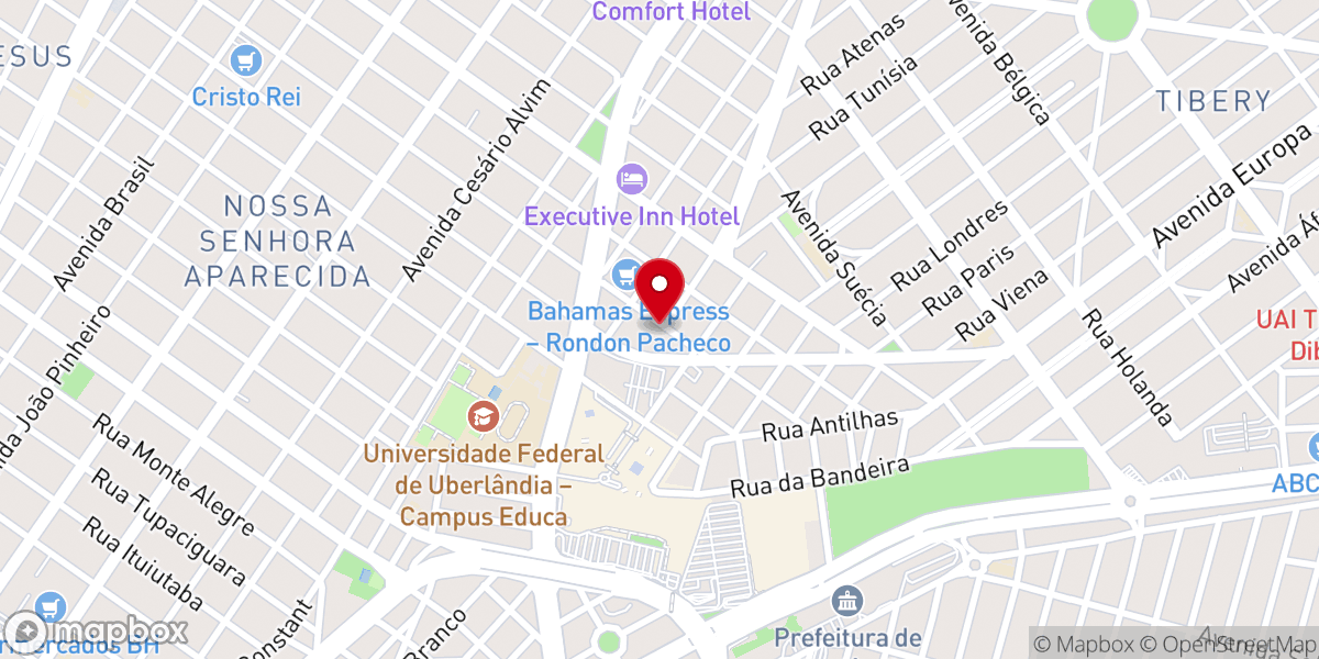 Map showing location of Igreja Batista Regular Vida Nova