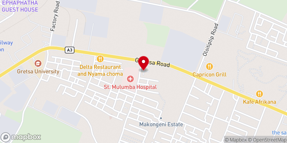 Map showing location of Ack St. Luke'S Church Makongeni