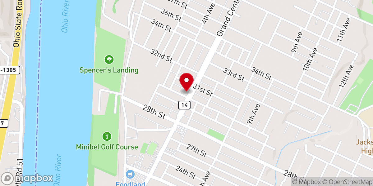 Map showing location of Wayside United Methodist Church