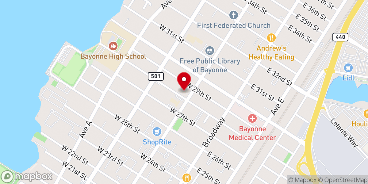 Map showing location of St. Henry's Roman Catholic Church