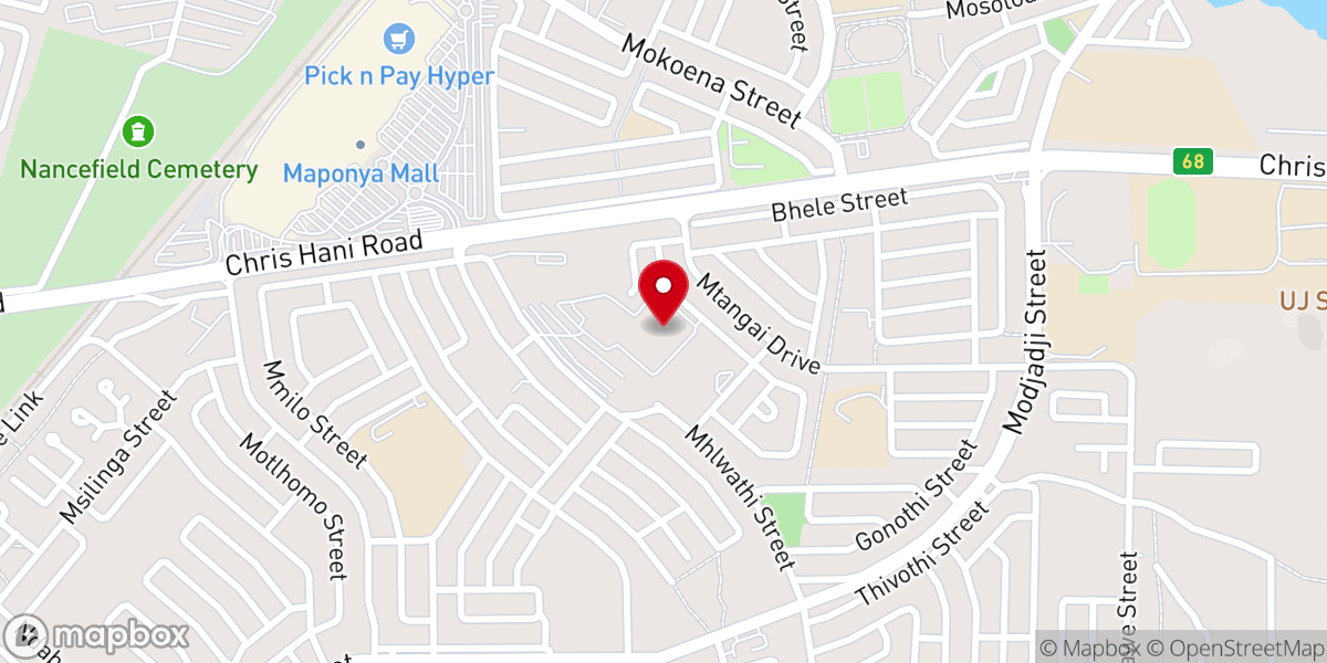 Map showing location of Grace Bible Church