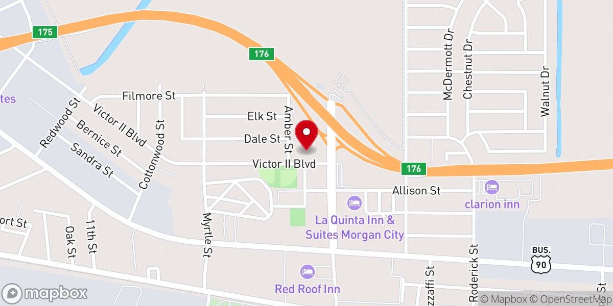 Map showing location of First Baptist Church