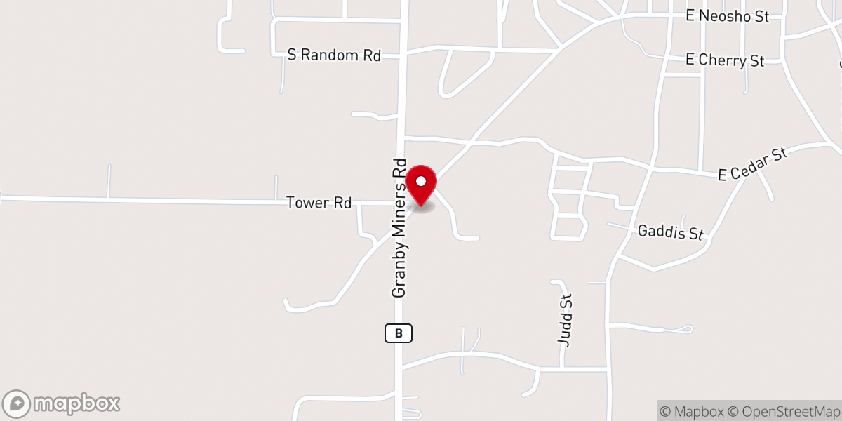 Map showing location of Gospel Tabernacle