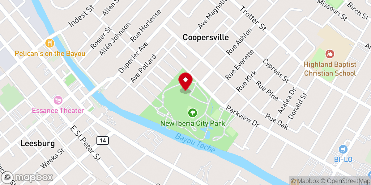 Map showing location of Cyr Gates Community Center
