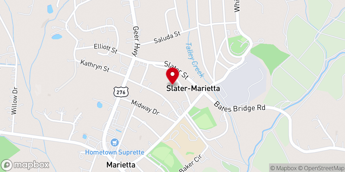 Map showing location of Slater Church Of Christ