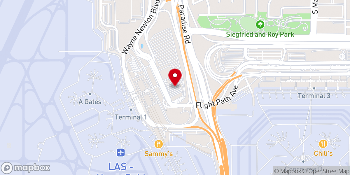 Map showing location of New Covenant Las Vegas