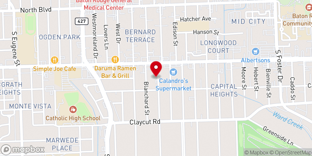 Map showing location of Grace Baptist Church