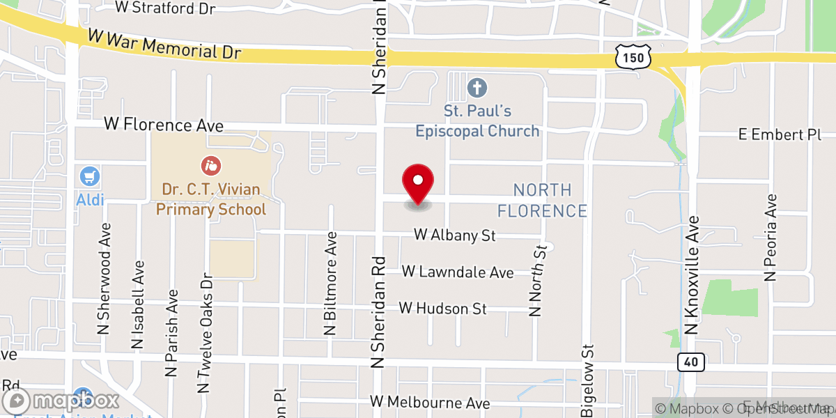 Map showing location of Parish Properties Ltd