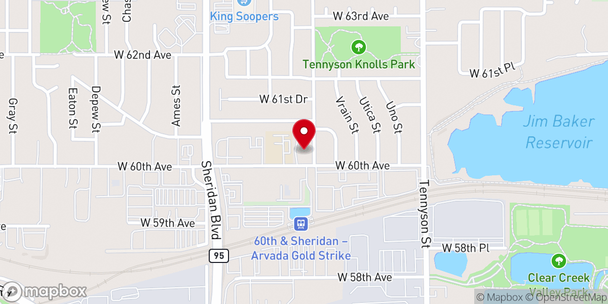 Map showing location of Simpson United Methodist Church