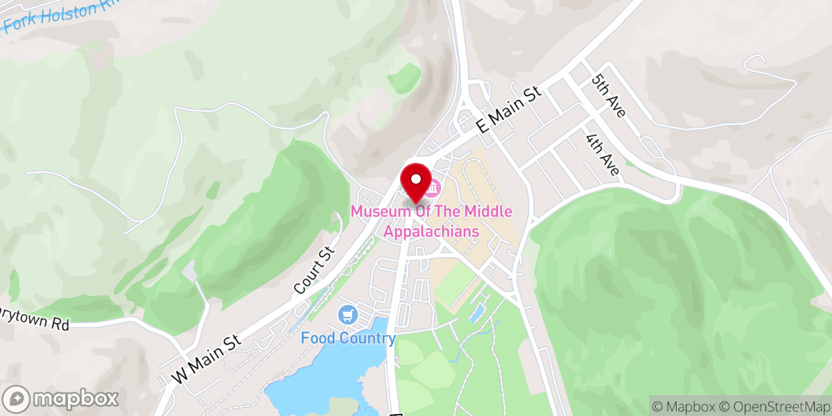Map showing location of Friend's Community Church