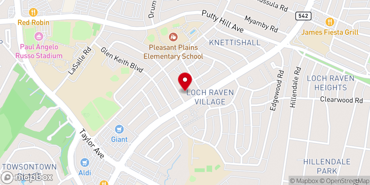 Map showing location of Babcock Presbyterian Church