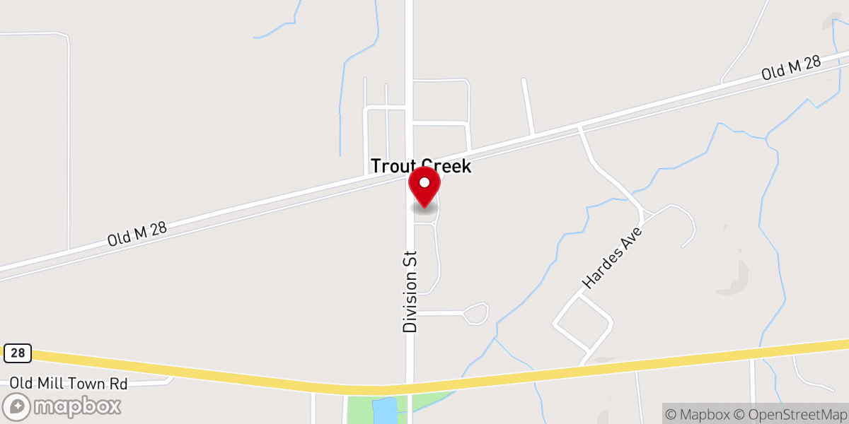 Map showing location of Trinity Lutheran Church