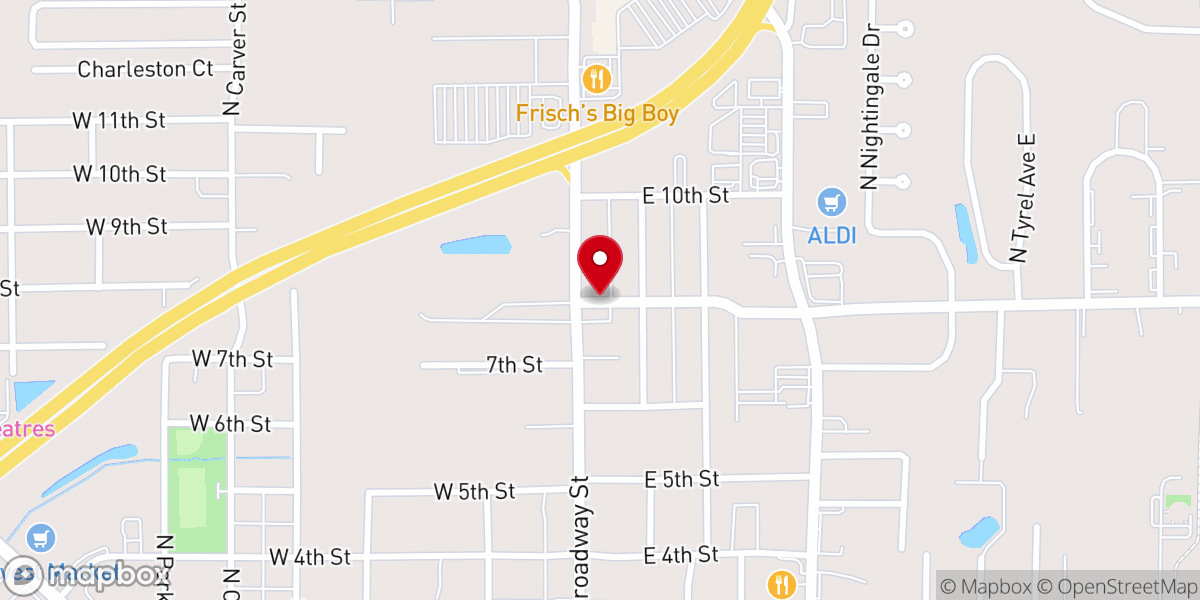 Map showing location of Fellowship Church