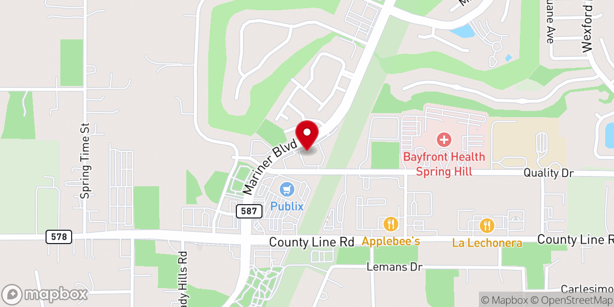 Map showing location of Spring Hill Professional Center