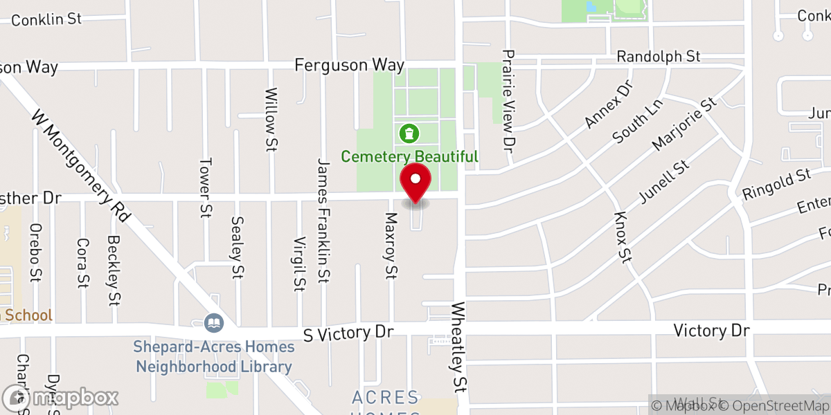 Map showing location of Kingdom Hall of Jehovah's Witnesses--Highland Heights & Victory Spanish