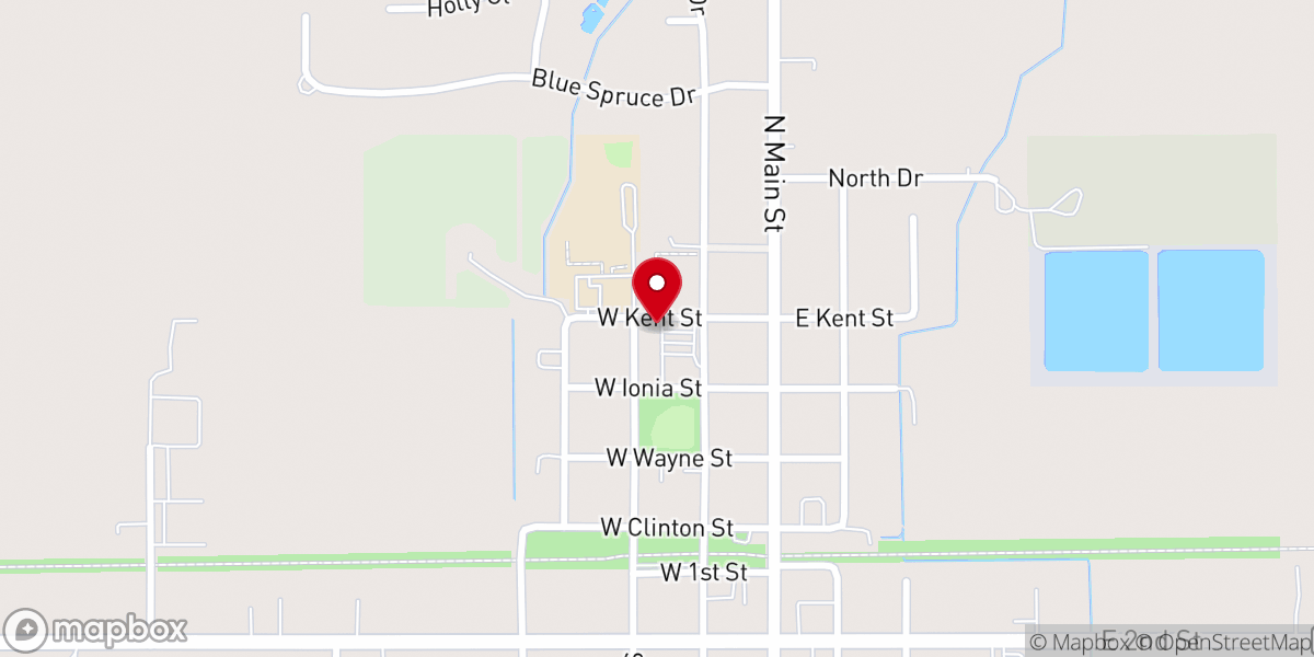 Map showing location of Most Holy Trinity Church Activity Center