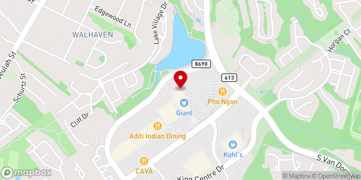 Map showing location of Hair Cuttery