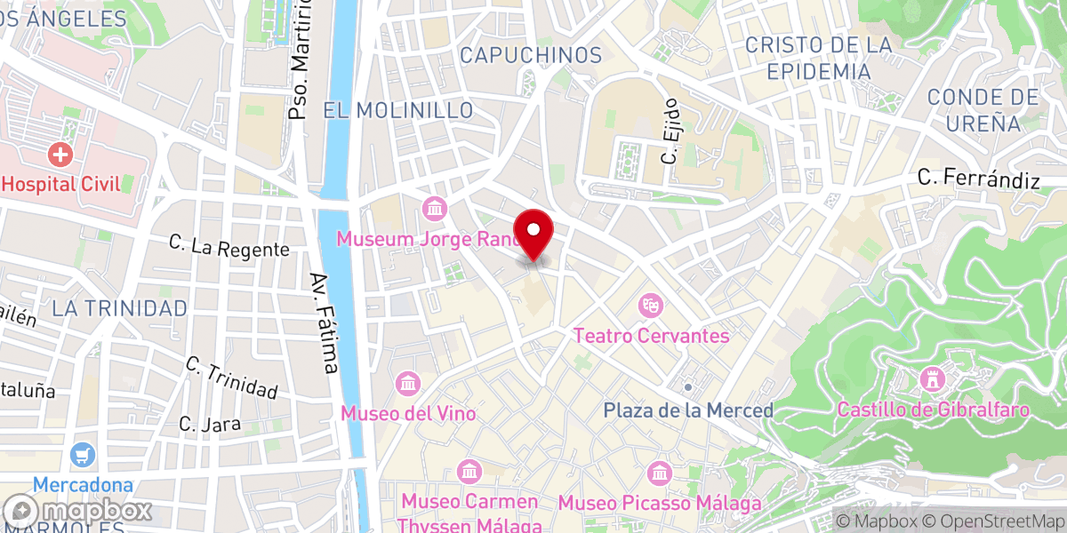 Map showing location of Parroquia San Felipe Neri