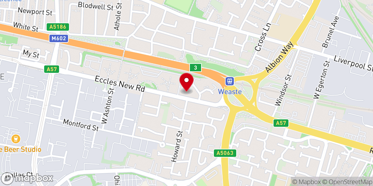 Map showing location of Flag International Church