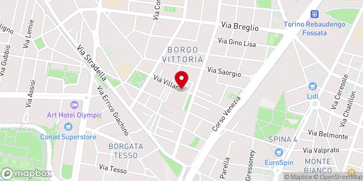 Map showing location of Oratorio San Martino