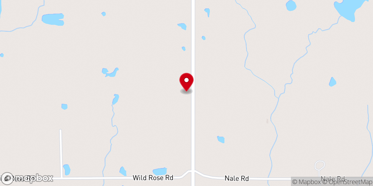 Map showing location of New Hope Church