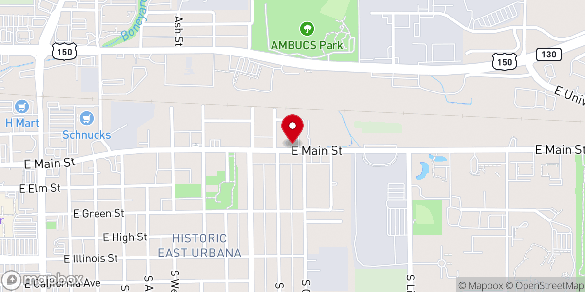 Map showing location of Unity Church & Spiritual Center
