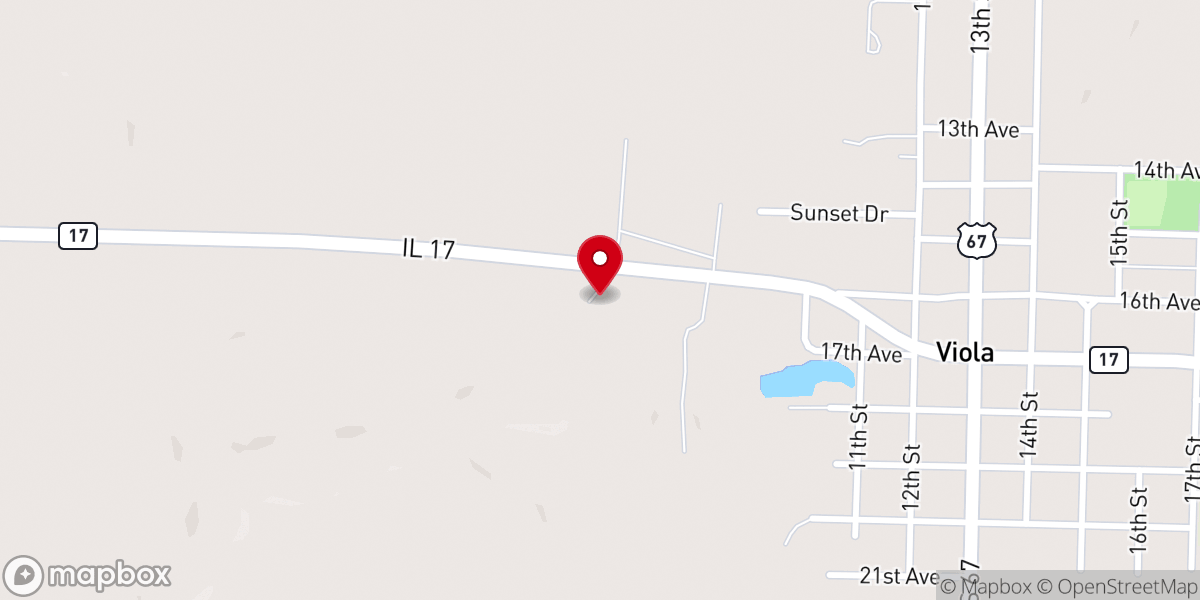 Map showing location of United Presbyterian Church