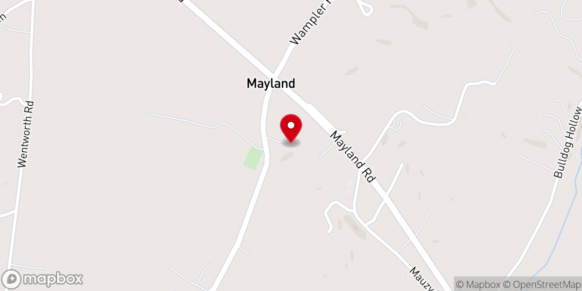 Map showing location of Bethel Church of the Brethren
