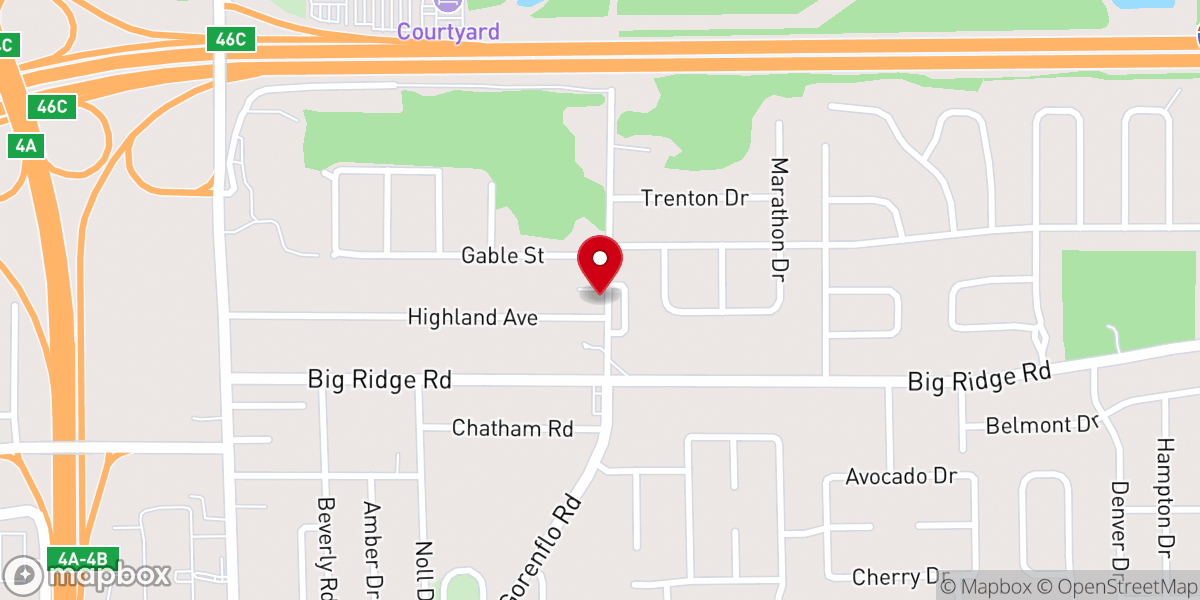 Map showing location of Genesis JCA Church