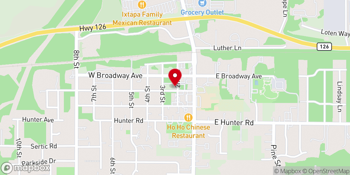 Map showing location of Lilies of the Field
