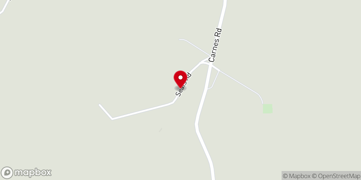 Map showing location of Sandhill Church