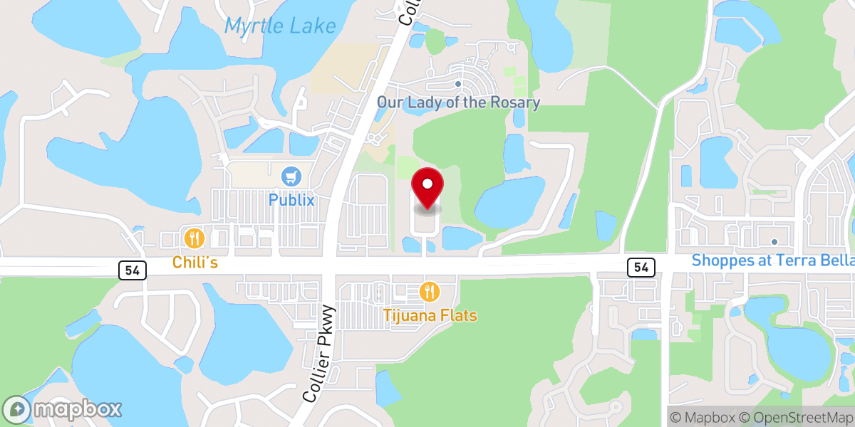 Map showing location of The Church at Myrtle Lake