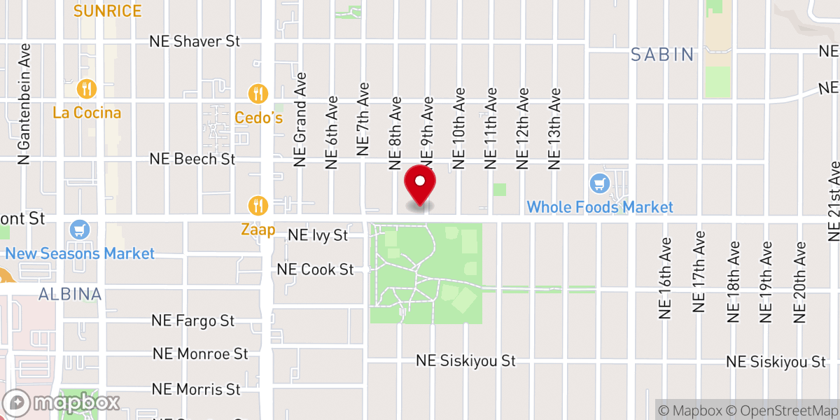 Map showing location of Door of Hope Northeast