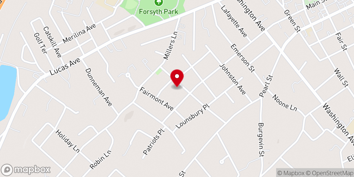 Map showing location of Mountain View New Testament Church Of God