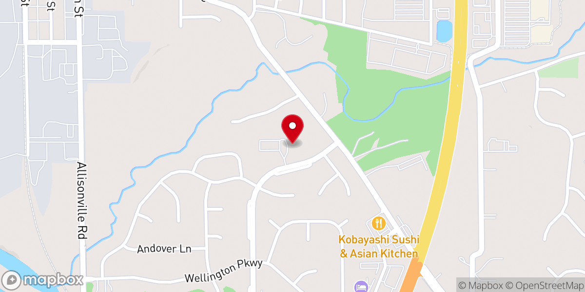 Map showing location of First Christian Church