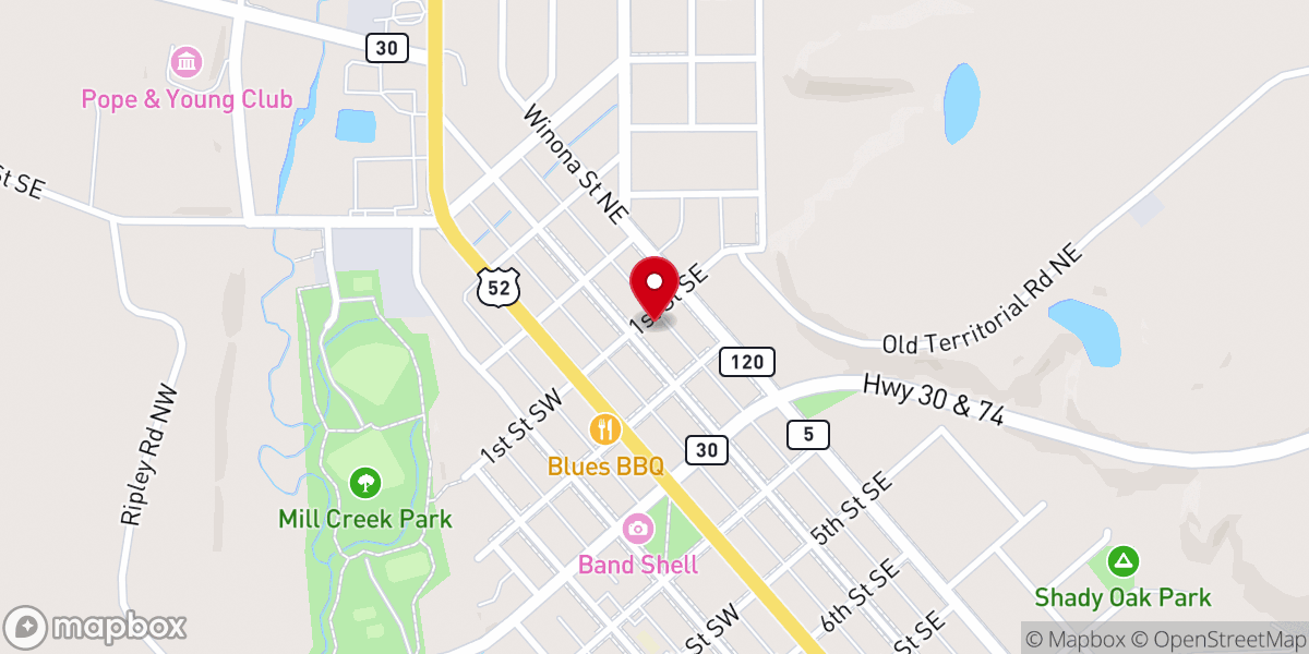 Map showing location of St Matthews Episcopal Church