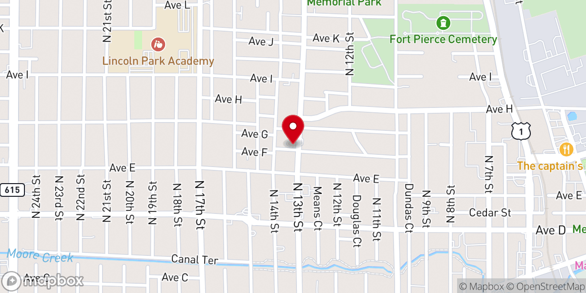 Map showing location of Highway Church of the Apostle