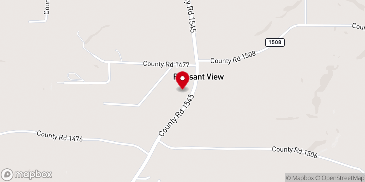 Map showing location of Pleasant View Missionary Baptist Church